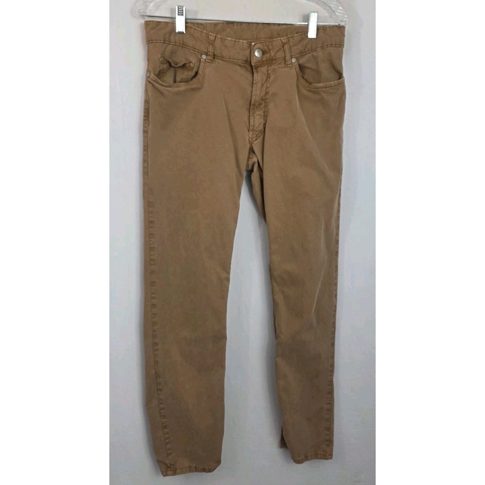 Peter Millar Fairfield Jeans Mens 32" x 30" Tan Crown Crafted 2-Way Stretch